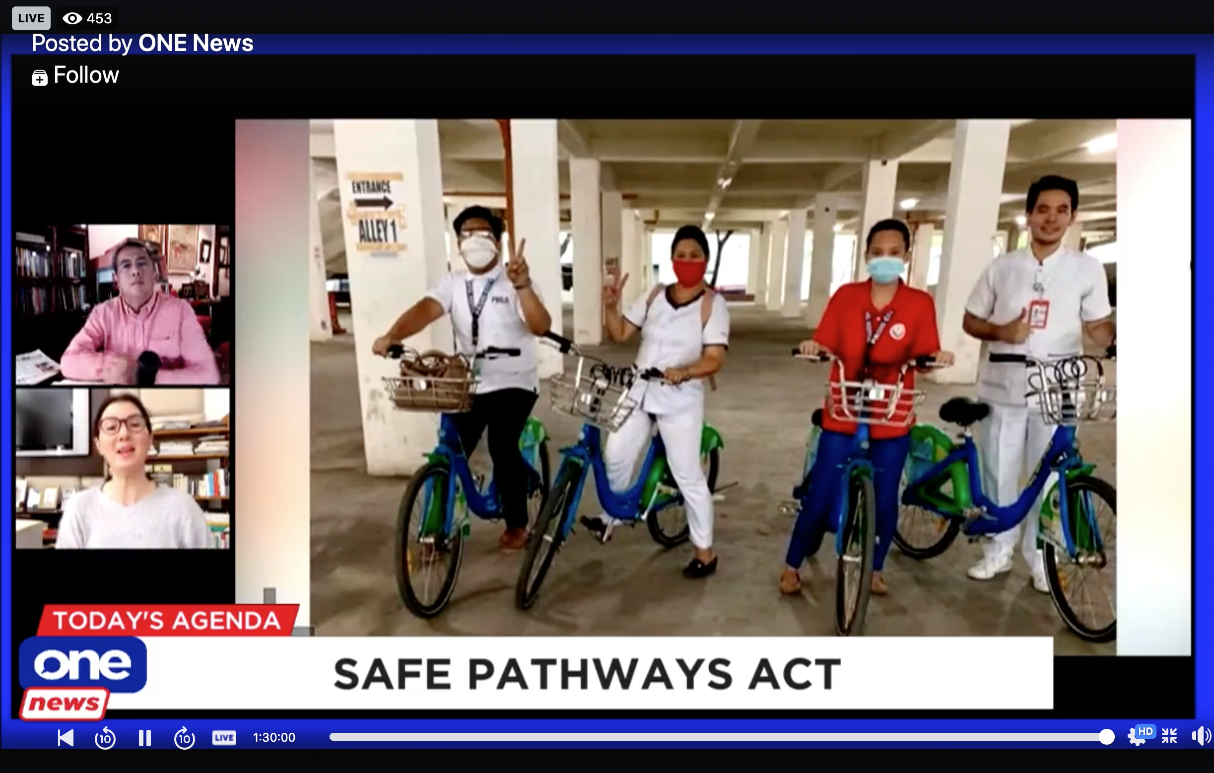 Ensure safe pathways for frontliners, bikers, pedestrians