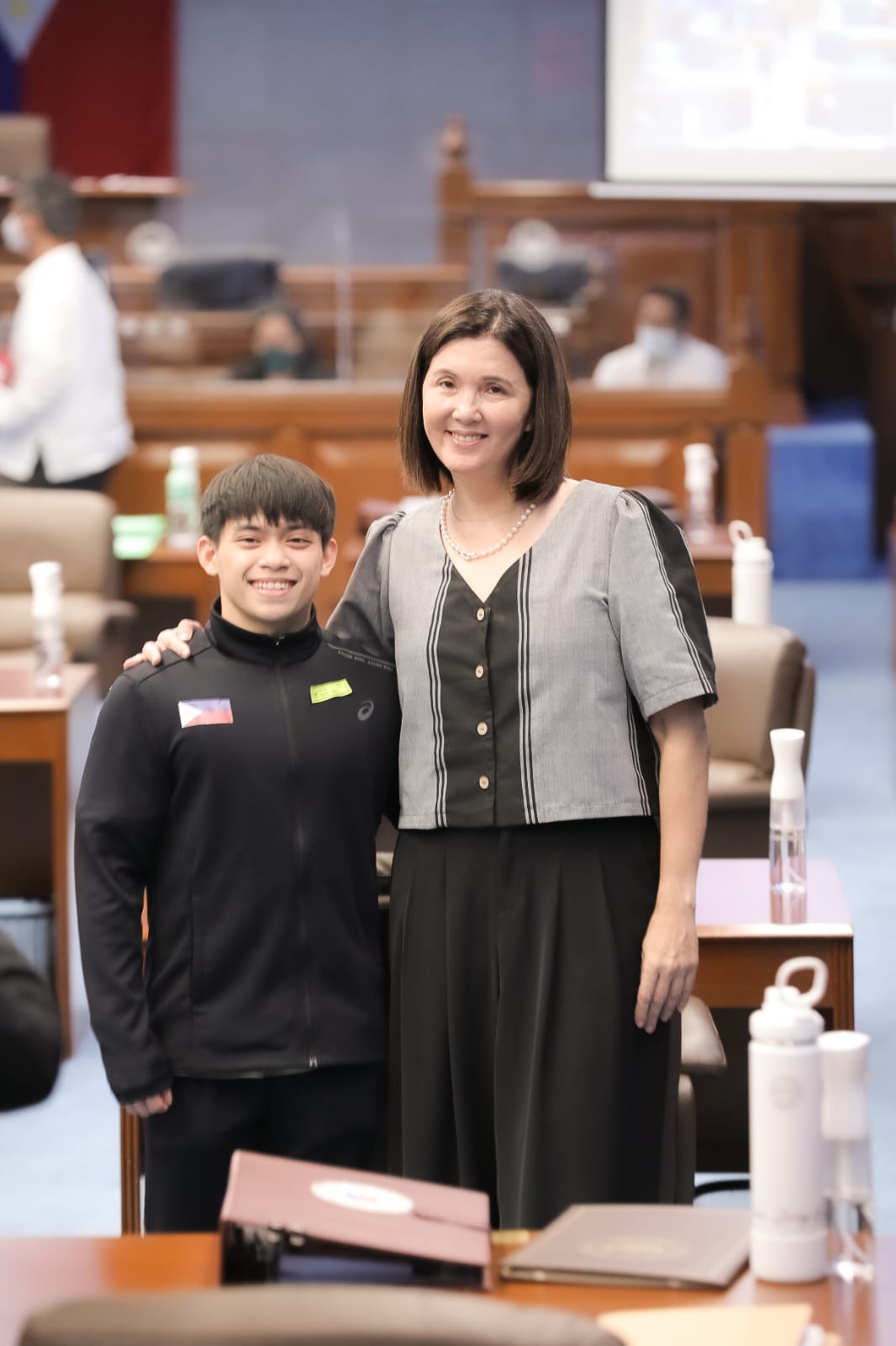 Senator Pia S. Cayetano files Senate Resolution No. 1115 for the conferment of the Philippine Senate Medal of Excellence to Carlos Edriel Yulo